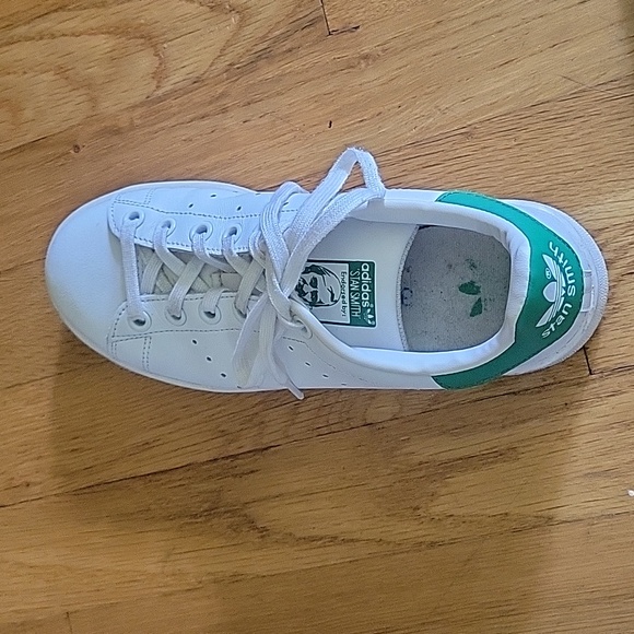Adidas kids size 4 stan smith sneakers - Picture 8 of 13
